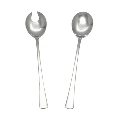 Afbeelding van GRÄWE® Saladebestek 2 delig Salade lepel Vork Roestvrij staal, Serie Würzburg, L = 25 cm