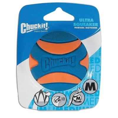 Afbeelding van Chuckit Ultra Squeaker Bal MEDIUM 6 CM (380085)