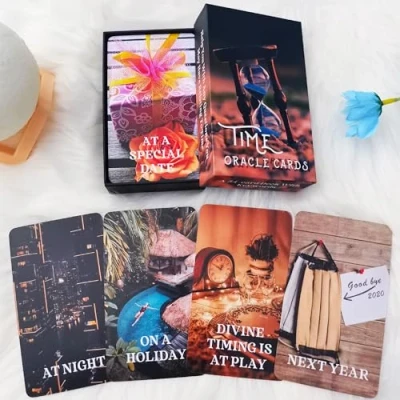 Afbeelding van QCFQCF Time Oracle Cards Deck, Divine timing Cards, voor beginners, Antwoorden op al uw gerelateerde vragen