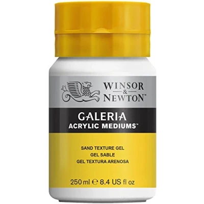 Afbeelding van Winsor &amp; Newton 3040811 Galeria Structure Gel Sand 250 ml pot geeft acrylverf een zandeffect