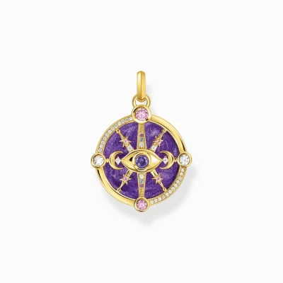 Afbeelding van Thomas Sabo PE956 565 13 Hanger Dames 925er Zilver geel verguld