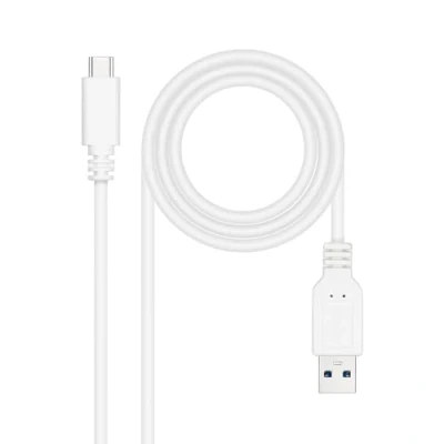 Afbeelding van Kabel USB C naar NANOCABLE 10.01.4001 W Wit 1 m (1 Stuks)