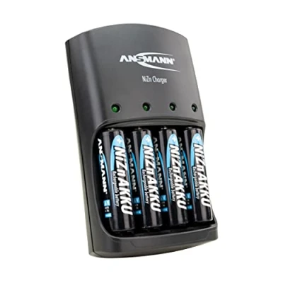 Afbeelding van ANSMANN Nikkel zink acculader / krachtige 4 voudige lader voor 1 6V NiZn AA of AAA batterijen Ideaal van afstandsbedieningen camera&#039;s en nog veel meer incl.