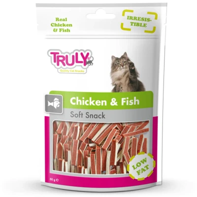 Afbeelding van 20x Truly Cat Snacks Kip &amp; Vis 50 gr