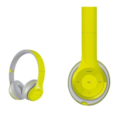 Afbeelding van Platinet FH0915GG headset bluetooth 3.0 8 uur speeltijd handsfree bellen SD kaartlezer Geel