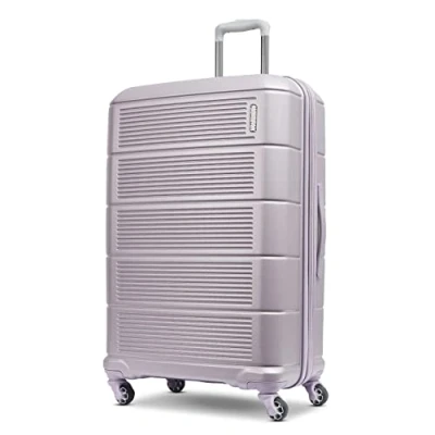 Afbeelding van American Tourister Stratum 2.0 Uitbreidbare Hardside Bagage met Spinner Wheels, Paarse Haze, 28 Inch Checked Large, Wheels