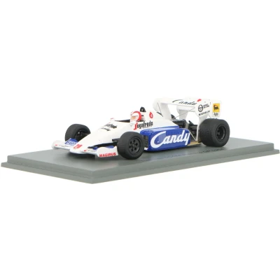 Afbeelding van De 1:43 Diecast Modelcar van Toleman TG184 #20 GP Monaco 1984. coureur was J. Cecotto. fabrikant het schaalmodel is Spark. Dit artikel alleen online beschikbaar.
