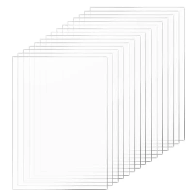 Afbeelding van 15 stuks helder acrylglas kunststof 10x15cm, 2mm dikke heldere acrylplaten, transparant blad voor fotolijsten, project tentoonstelling, schilderen, tafel display