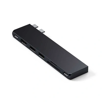 Afbeelding van Satechi USB C Pro Hub Slim Adapter Midnight Black 783988