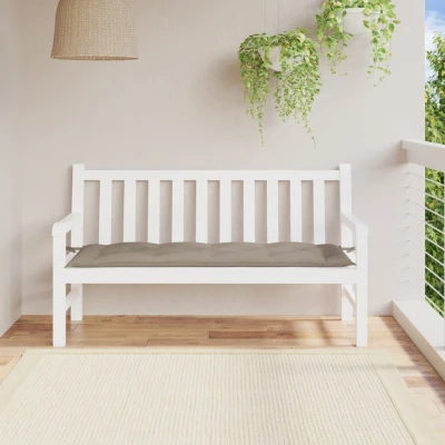 Afbeelding van Tuinbankkussen 150x50x7 cm oxford stof taupe