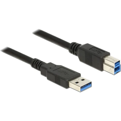 Afbeelding van Delock Kabel USB 3.0 Type A Male &gt; B 1.0 m zwart D