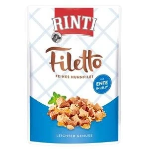 Afbeelding van Voordeelpakket Rinti Filetto Zakjes in Gelei 48 x 100 g Kip met Eend
