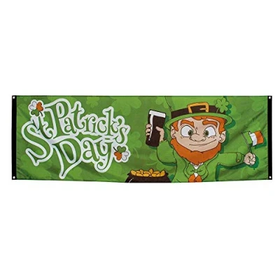 Afbeelding van Boland Polyester banner St Patrick&#039;s Day Geen thema Feestversiering Themafeest