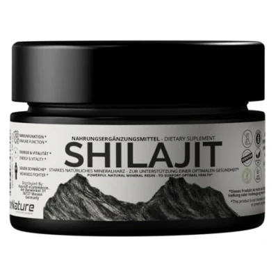 Afbeelding van VitalizeNature Shilajit 30 g Original + Ashwagandha natuurlijke Himalaya 500 mg Resin per dagelijkse dosis &amp; 100 ashwanganda shijalit Ayurvedische kruidenmix