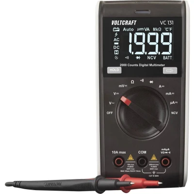 Afbeelding van VOLTCRAFT VC131 Multimeter Digitaal CAT III 600 V Weergave (counts): 2000