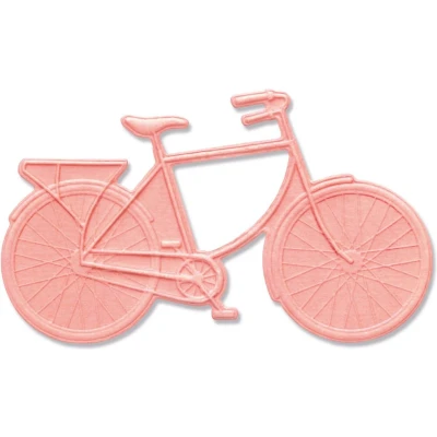 Afbeelding van Sizzix 3 D Impresslits Embossing Folder Bicycle by Kath Breen
