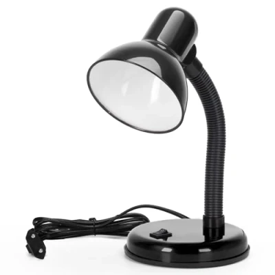 Afbeelding van Aigostar 102KK Bureaulamp Tafellamp H: 32 cm E27 Fitting Verstellbare Flexibele Excl. lichtbron Zwart
