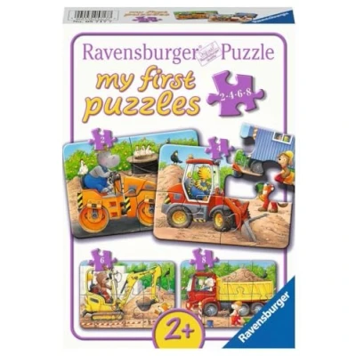 Afbeelding van Ravensburger Kinderpuzzle 05717 Tiere auf der Baustelle 2,4,6,8 Teile my first puzzle für Kinder ab 2 Jahren