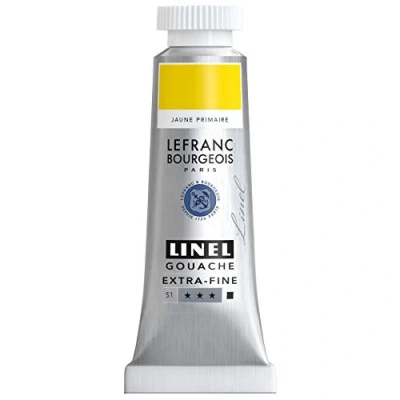 Afbeelding van Lefranc &amp; Bourgeois Linel Gouache Extra Fine Primary Yellow 159 14ml