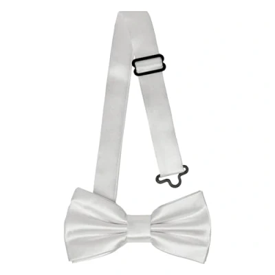Afbeelding van Ladeheid Vlinderdas voor kinderen, voorgebonden, verstelbare band, glanzend design, ideaal bruiloft, verjaardag, eerste schooldag, duurzaam en stijlvol, afmetingen 10 cm x 5 BKS, zilver, 10cm