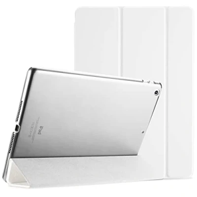 Afbeelding van ProCase Hoes voor iPad 9,7 inch Case, 6e 2018 / 5e 2017 Shockproof Hoesje Beschermhoes Smart Folio Cover Case met Translucent Back Wit