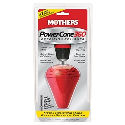 Afbeelding van MOTHERS 05146 PowerCone metaalpolijstgereedschap polijstspons set voor polijstmachine