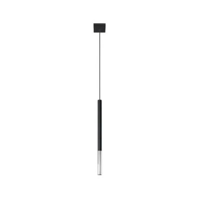 Afbeelding van Sollux Hanglamp Mozaica 1 lichts chroom zwart