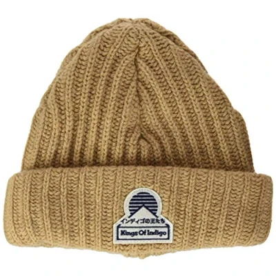 Afbeelding van Kings of Indigo Uniseks beanie gebreide muts, beige (Camel 7501), Eén maat