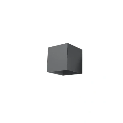 Afbeelding van Sollux Lighting Wandlamp QUAD 1 anthracite