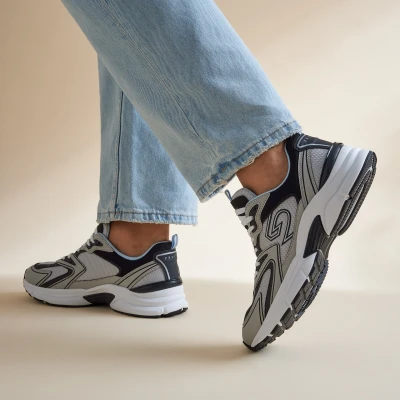 Afbeelding van Cruyff Scorpius Ninja grijs zwart sneakers heren (CC251130975)