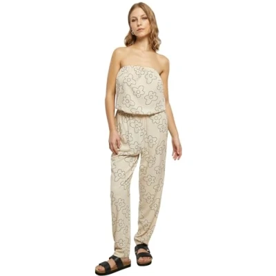 Afbeelding van Urban Classics Bandeau Jumpsuit, Dames, Maat: 5XL, Softseagrassflower