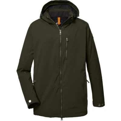 Afbeelding van STOY Heren Stw 17 Mn Sftshll Jckt Softshell jas/outdoorjas met afritsbare capuchon grote maten