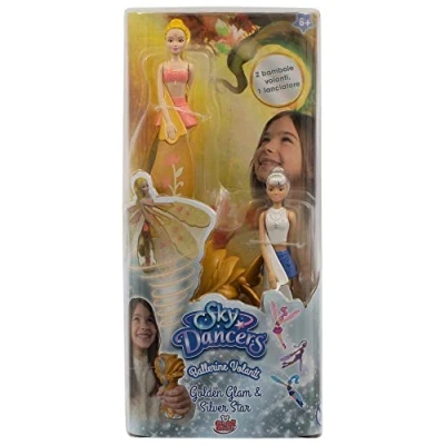 Afbeelding van Grandi Giochi Sky Dancers SKD00006 De vliegende ballerina&#039;s, pak met twee poppen, een basis en launcher