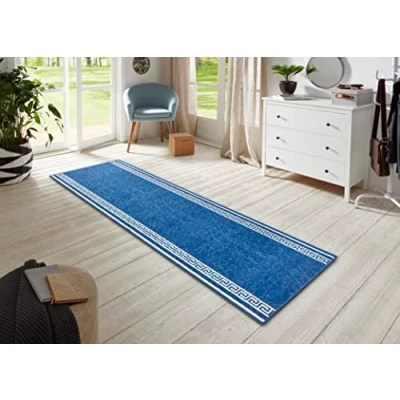 Afbeelding van Design Loper Casa Blauw 80x250 Cm