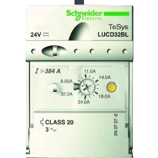 Afbeelding van Schneider geavanceerde controle eenheid 3f kl 20 0 35 1 4a 24vdc opklikbaar op vermogensbasis 12 en 32a lucd1xbl