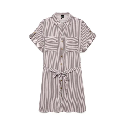 Afbeelding van Vero Moda Vmbumpy SS Short Blousejurk, Dames, Maat: XS, Nostalgia rose