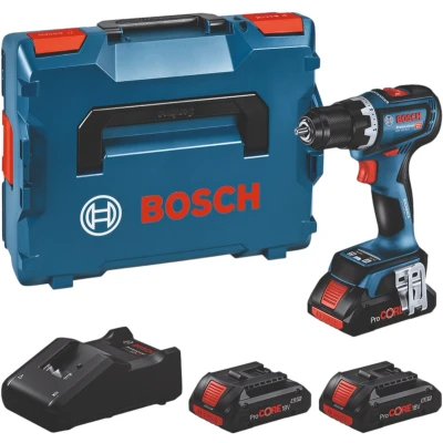 Afbeelding van Bosch Blauw GSR 18V 90 C Professional Accuschroefboormachine 3 x 4,0 Ah ProCore accu in L Boxx 0615A5002R