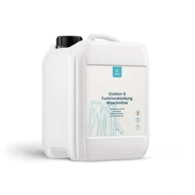 Afbeelding van eco:fy Wasmiddel voor outdoorkleding, functionele kleding, sportkleding, veganistisch, speciaal wasmiddel, functioneel textiel Goretex Sympatex, 5 liter
