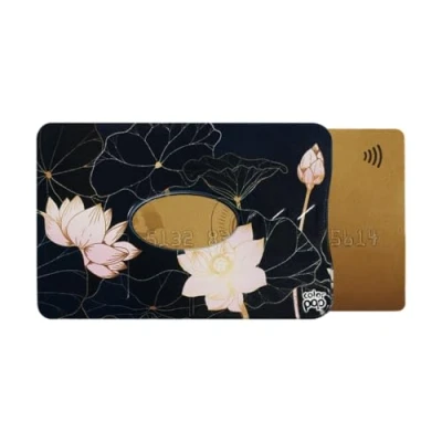 Afbeelding van My Color Pop beschermhoes voor 1 kaart met RFID motief, PVC, 6 x 9,1 cm, gemaakt in Frankrijk