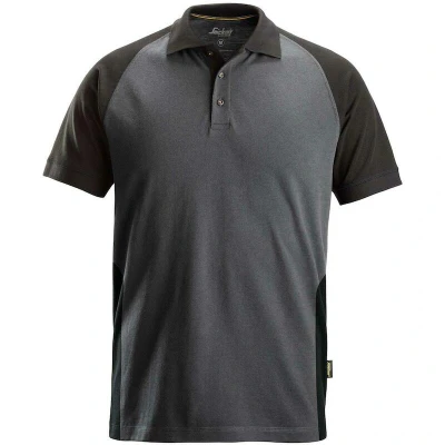 Afbeelding van Snickers 2750 Tweekleurig Polo Shirt Staal Grijs/Zwart M