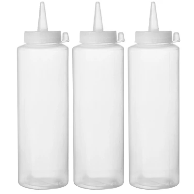 Afbeelding van Hendi Dispenser Flacon Set Transparant 3 Stuks 557853 Restaurant Hotel Professioneel