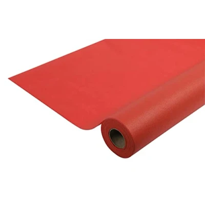 Afbeelding van Pro tafelkleed Ref. R782009I wegwerptafelkleed uit Spunbond rol met 20 m lengte x 1,20 breedte kleur rood materiaal scheurvast, waterafstotend en afwasbaar