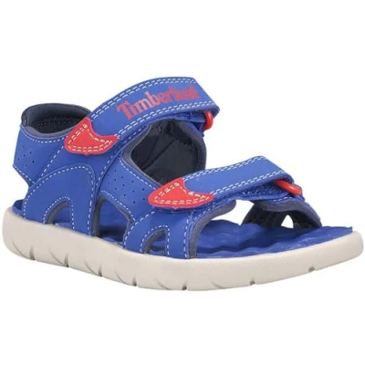 Afbeelding van Timberland Perkins Row 2 straps (peuter) sandalen met open teen, Lichtblauw, 24 EU