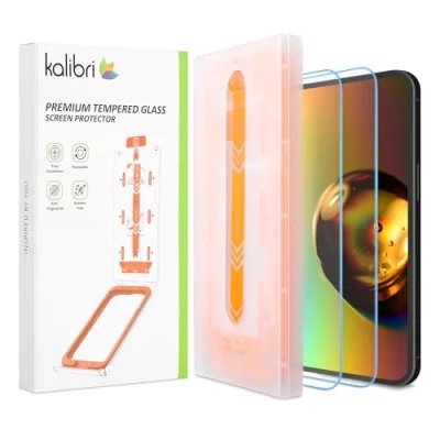 Afbeelding van kalibri screenprotector van getemperd glas Compatibel met Apple iPhone 16 Pro Max Beschermt tegen krassen en breken Beschermglas