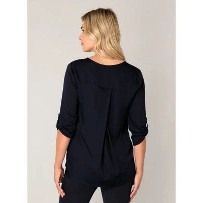 Afbeelding van Base Level blousetop donkerblauw
