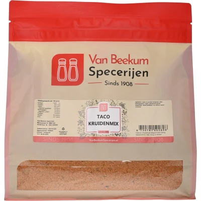 Afbeelding van Van Beekum Specerijen Taco Kruidenmix 1 kilo (hersluitbare stazak)
