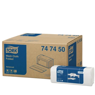 Afbeelding van Tork Sterke Gevouwen Wasdoek 6 laags Wit H3 747450