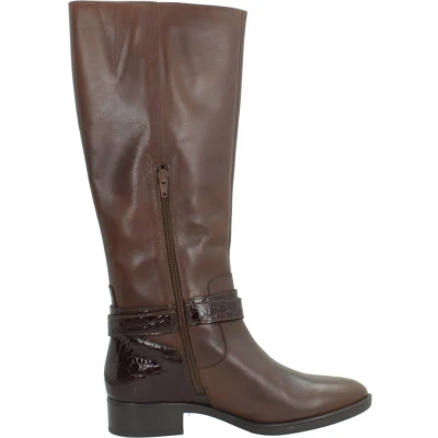 Afbeelding van Geox Dames D Felicity Knee High Boot, bruin, 35 EU