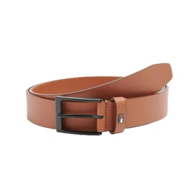 Afbeelding van Tommy Hilfiger Heren Layton nieuw leer 3.5 AM0AM12821 vaste riem, Bruin (Cognac), 100, 100
