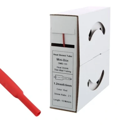 Afbeelding van 10m krimpkous 1,2mm&gt;0,6mm rood